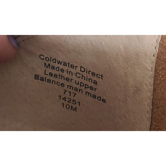 Coldwater‎ Creek Tan Brown Leather Ankle Boots US 10 Half Strappy Boho Bohemian - Picture 5 of 8